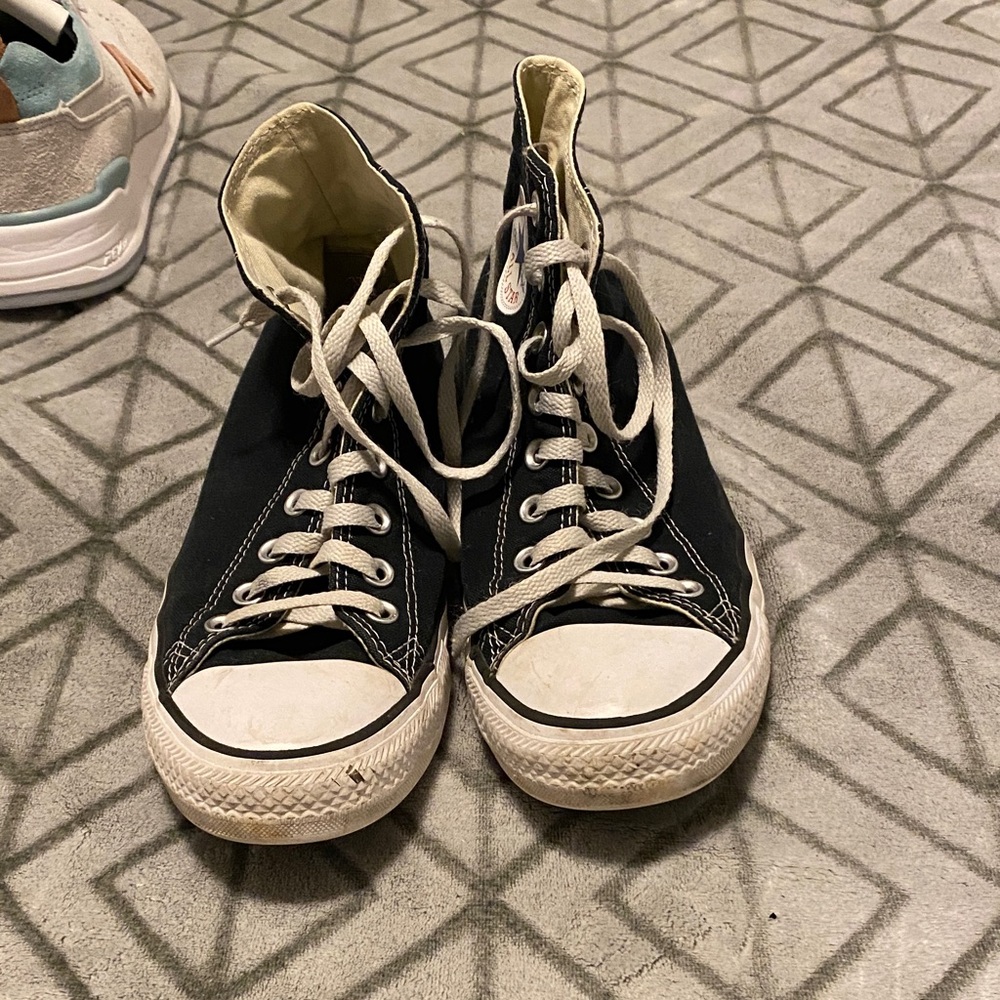 Converse Black and White High-Tops